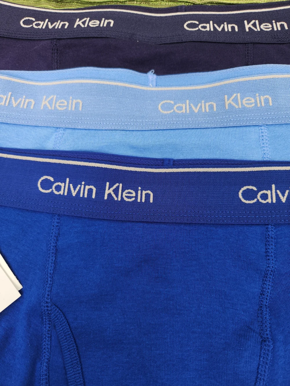 Calvin Klein Men's Boxer Briefs Pack - Navy, Light Blue & Royal Blue